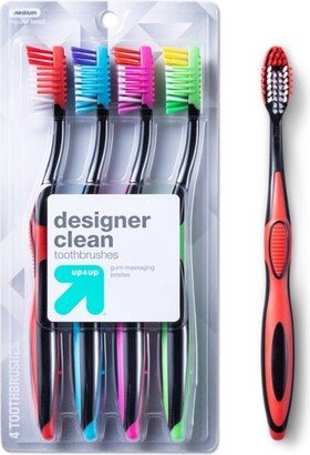 Designer Clean Toothbrush - 4ct - up & up™