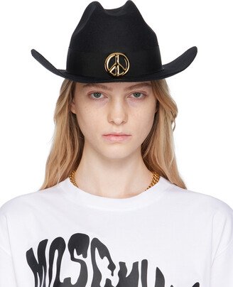 Black Peace Symbol Fedora