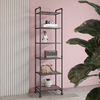 TiramisuBest 6-Story Corner Shelf Plant Flower Shelf,style Practical Storage