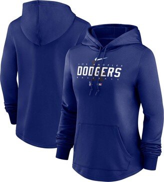 Women's Royal Los Angeles Dodgers Authentic Collection Pregame Performance Pullover Hoodie