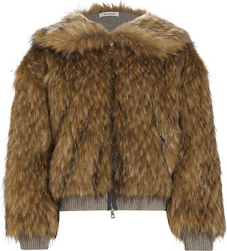 Wool & Faux Fur Reversible Jacket