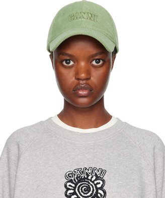 Green Embroidered Cap