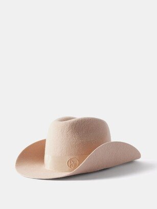 Monogram-embroidered Wool-felt Cowboy Hat
