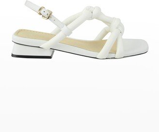 Blaise Puffy Knotted Slingback Sandals