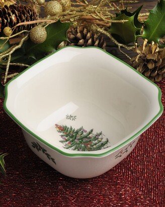 Christmas Tree Large Square Bowl