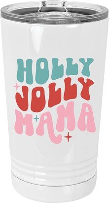 Jolly Mama Christmas Metal Travel Coffee Tumbler