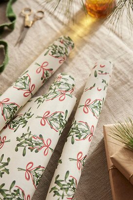 Mistletoe Wrapping Paper Sheets, Set of 3