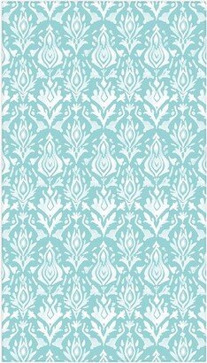 Emanuela Carratoni Teal Ikat Tablecloth