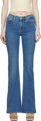 Blue 'Le High Flare' Jeans-AA