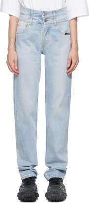 VTMNTS Blue Double Waist Jeans-AA