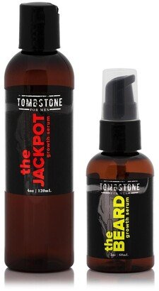 Tombstone For Men The Ultimate Keratinocyte Hair & Beard Growth Serum Kit - Vegan