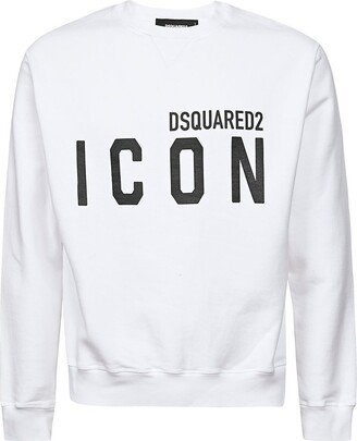 Logo Printed Crewneck Sweatshirt-BW