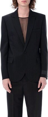 Logo Patch Single-Breasted Tailored Blazer