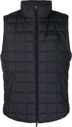 Boggi Milano Logo-Embroidered Waffle-Effect Down Gilet