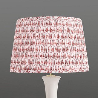 Isla Block Print Pleated Lamp Shade Taupe 18