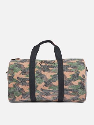 Travel Duffel Bag With Camouflage Print