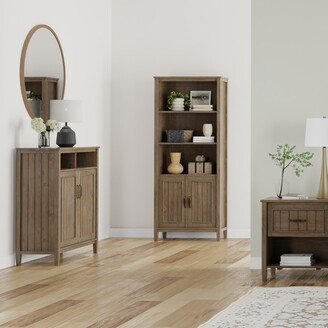 WYNDENHALL Rowan SOLID WOOD 39 inch Wide Contemporary Medium Storage Cabinet in Smoky Brown - 16