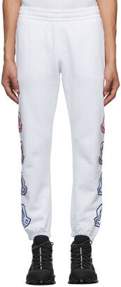 White Logo Lounge Pants-AA