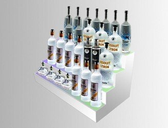 Illuminated Led 4 Tier Bottle Display Shelving