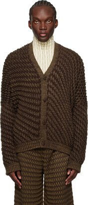 Brown Sloweave Cardigan