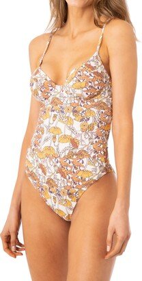 Debora Antique Botanical Reversible One-Piece Swimsuit