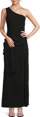 The fashion poet One Shoulder Bow Maxi Dress