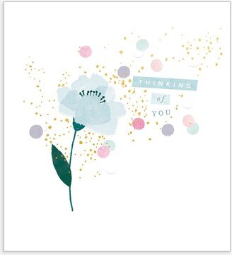 The Proper Mail Company Blue Flower Sympathy Card