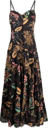 Melia Fresca-print maxi dress