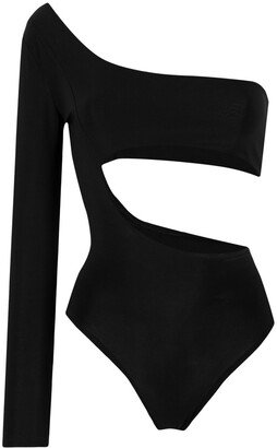 x Lia Aram one-shoulder cut-out bodysuit