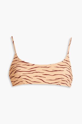 Sarita tiger-print bikini top