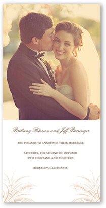 Wedding Announcements: Signature Elegance Wedding Announcement, White, Signature Smooth Cardstock, Square