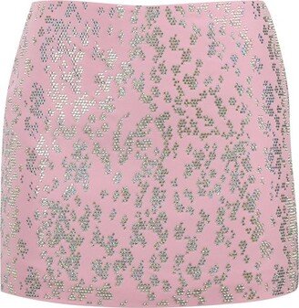 Embroidered Mini Skirt