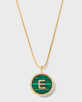 Malachite Initial Necklace