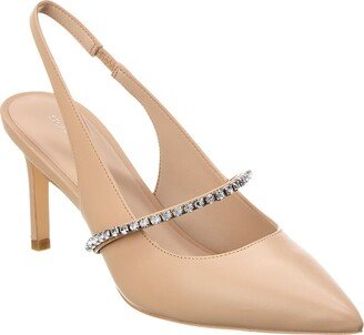 Crystalline 75 Leather Slingback Pump-AC