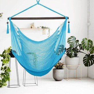 Outdoor Large Hammock Chair Swing Seat Hanging Chair with Tassels