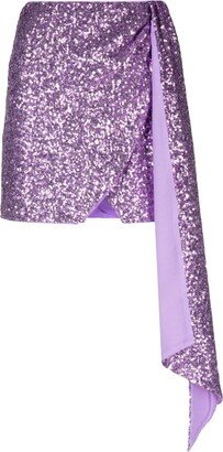 Sequin-Embellished Miniskirt