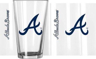 Atlanta Braves 16 Oz Team Wordmark Game Day Pint Glass