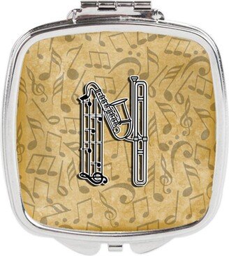 CJ2004-NSCM Letter N Musical Instrument Alphabet Compact Mirror
