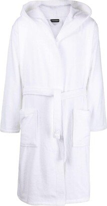 Motif-Embroidered Cotton Robe