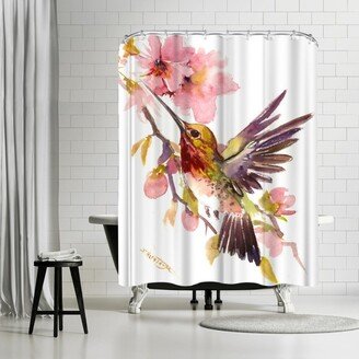 71 x 74 Shower Curtain, Hummingbirds 5 by Suren Nersisyan