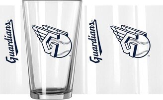 Cleveland Guardians 16 Oz Team Wordmark Game Day Pint Glass