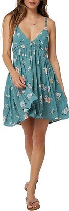 Felix Floral Tank Dress (Teal) Women's Swimwear