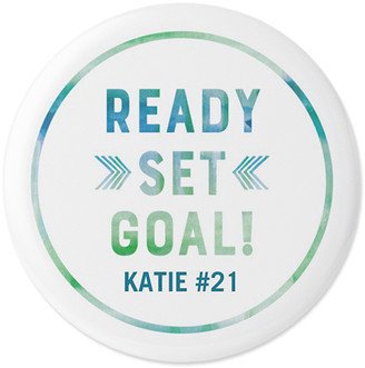 Pins: Active Ready Set Goal Pins, Large Circle, White