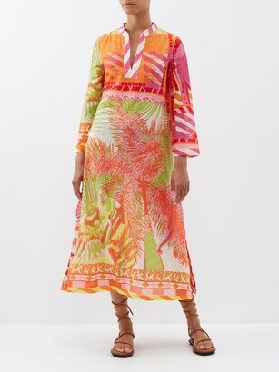 Giada Wildlife-print Cotton Kaftan