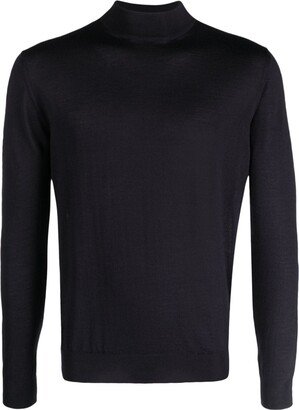 Mock-Neck Cashmere-Blend Jumper-AA