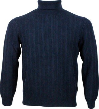 Long-Sleeved Roll-Neck Knitted Jumper-AB