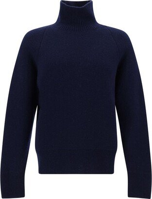 High-Neck Knitted Jumper-AA