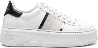 Leather Platform Sneakers-AC