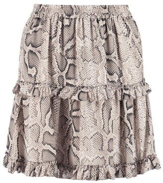 Georgette Printed Mini Skirt