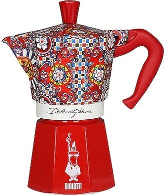 Dolce & Gabbana Casa Dolce & Gabbana x Bialetti Casa 6 Cup Moka Machine in Red